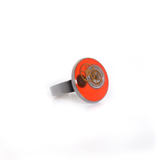 Bold Orange Mechanical Adjustable Ring
