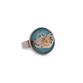 Blue Industrial Gear Cluster Ring