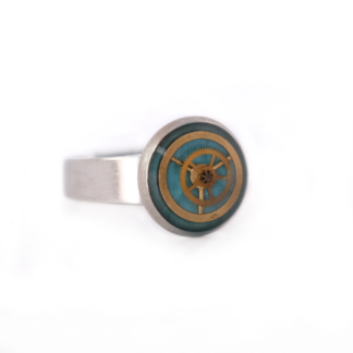 Turquoise Industrial Gear Resin Ring